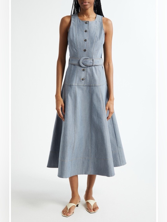 cinq a sept Dresses & Skirts - Cinq a sept Margaret Denim midi Dress size 10 NWOT